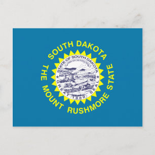 South Dakota Flag Postcard