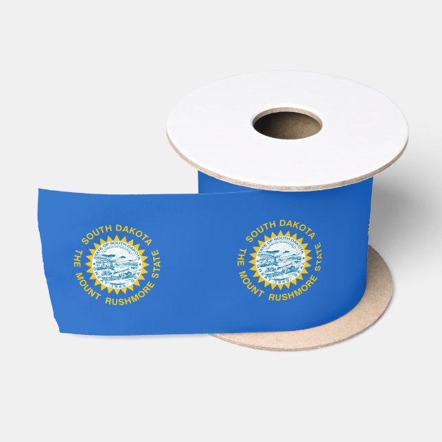 South Dakota flag Satin Ribbon (Spool)