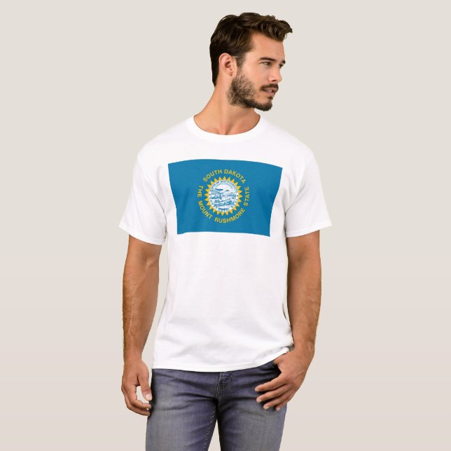 South Dakota Flag T-Shirt (Front Full)