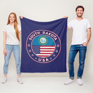 South Dakota Fleece Blanket
