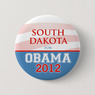 SOUTH DAKOTA for Obama 2012 6 Cm Round Badge