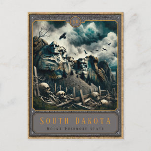 South Dakota   Gothic Art Postcard