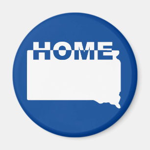 South Dakota Home Away From State Fridge Magnet