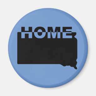 South Dakota Home Away From State Fridge Magnet