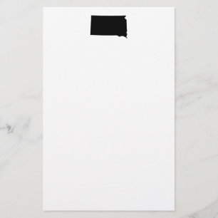 South Dakota in Black and White Stationery