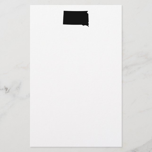 South Dakota in Black and White Stationery (Front)