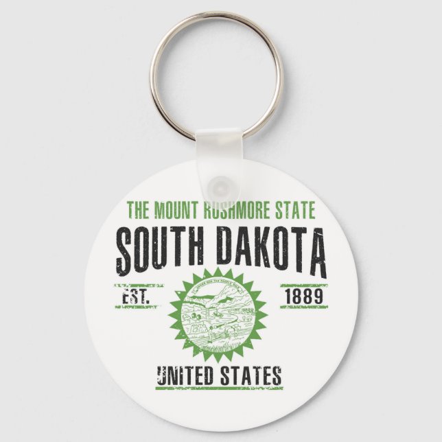 South Dakota Key Ring (Front)
