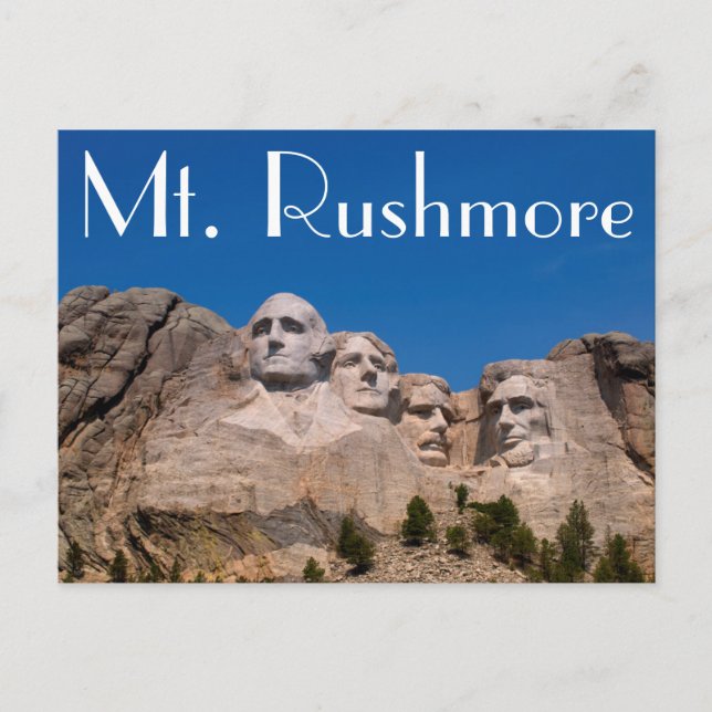 South Dakota, Keystone, Mount Rushmore Postcard (Front)