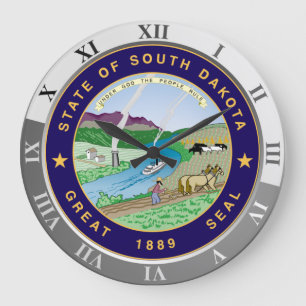 South Dakota Large Clock