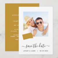 South Dakota Map Photo Wedding Save the Date Card