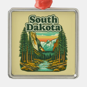 South Dakota Metal Tree Decoration