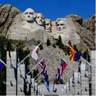 South Dakota Mount Rushmore Photo Sculpture Magnet