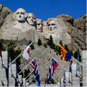 South Dakota Mount Rushmore Standing Photo Sculpture