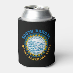 SOUTH DAKOTA MOUNT RUSHMORE STATE FLAG CAN COOLER