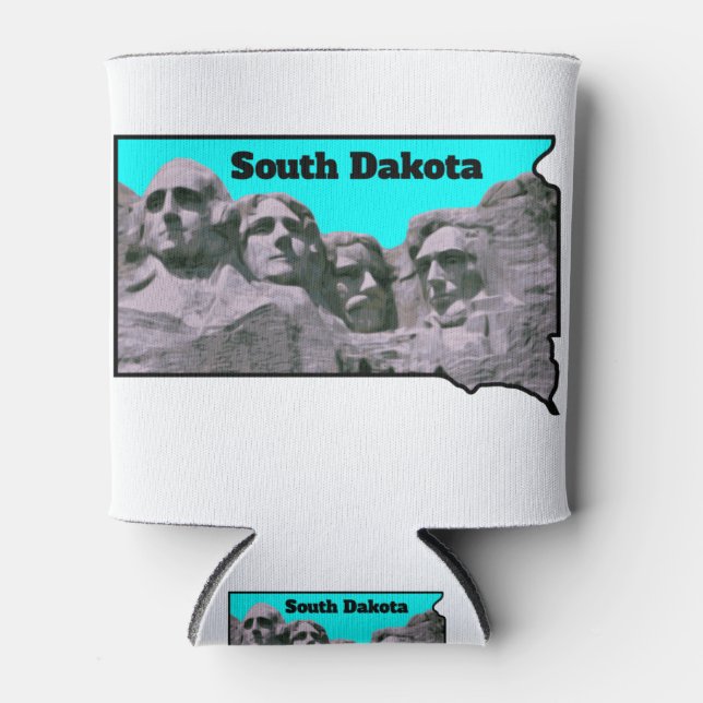 South Dakota Mt Rushmore Can Cooler (Front)