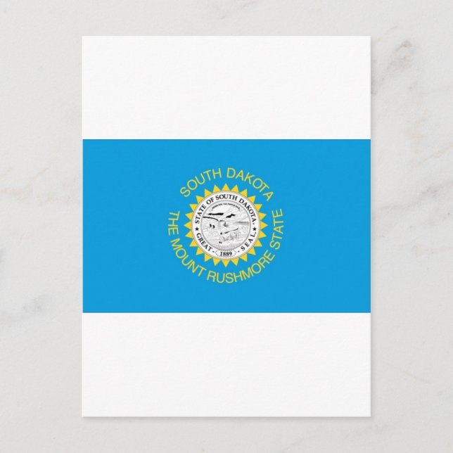 South Dakota  Official State Flag Postcard (Front)
