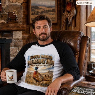 South Dakota Pheasant Hunt Slogan Outdoorsman T-Shirt