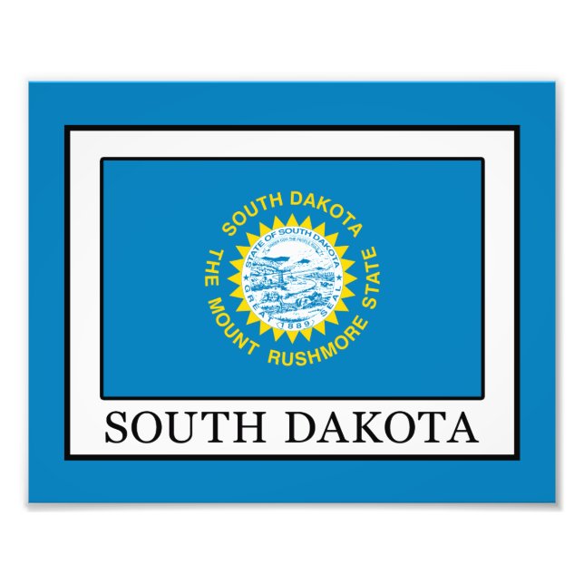 South Dakota Photo Print (Front)