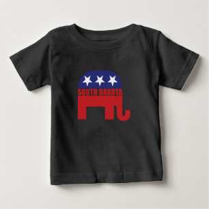 South Dakota Republican Elephant Baby T-Shirt