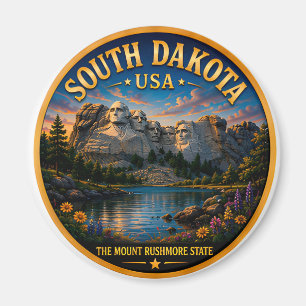 South Dakota Scenic Monument Journey 🟡 Magnet
