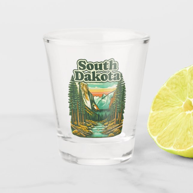 South Dakota Shot Glass (Front)