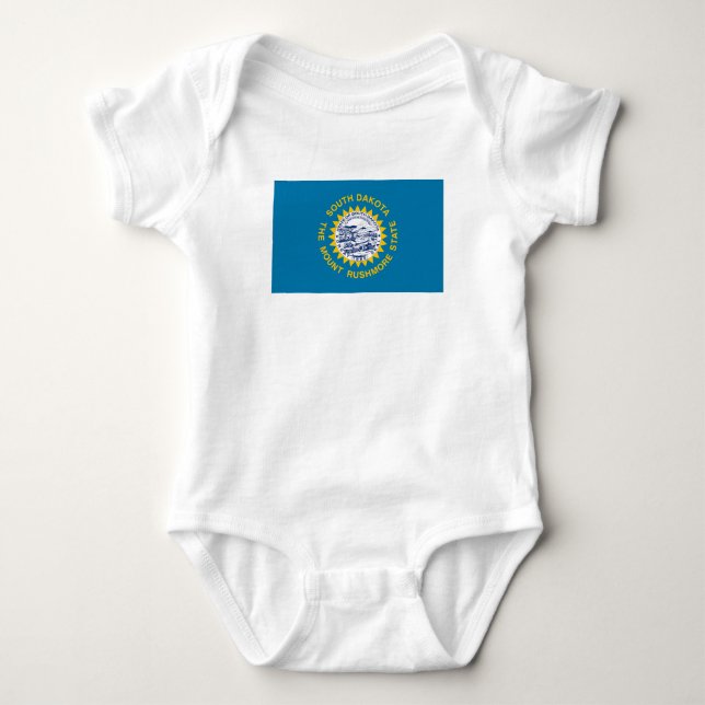 South Dakota State Flag Baby Bodysuit (Front)