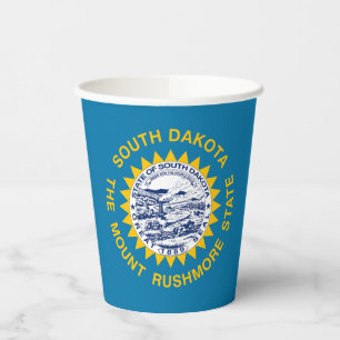South Dakota State Flag Paper Cups