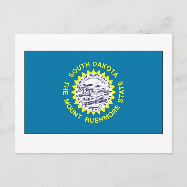 South Dakota State Flag Postcard (Front)