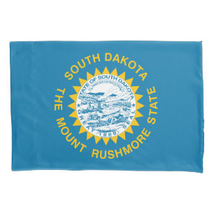 South Dakota State Flag Print Patriotc Pillowcase