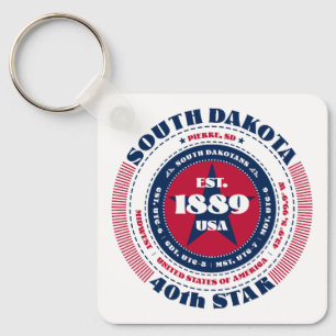 South Dakota State Keychain