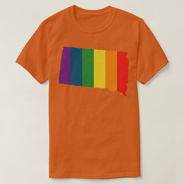 South Dakota State Rainbow  1 T-Shirt (Design Front)