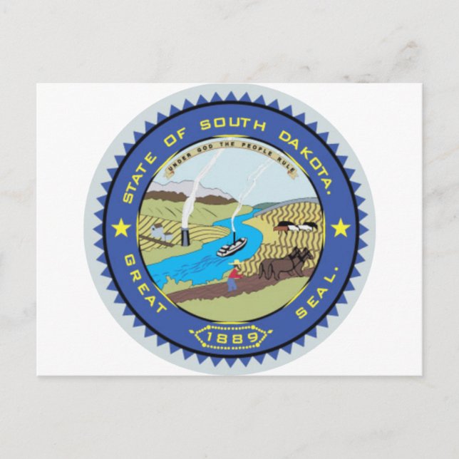 South Dakota State Seal Postcard (Front)