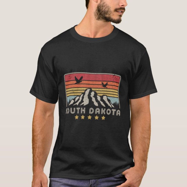 South Dakota Style Sd Usa T-Shirt (Front)