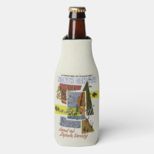 South Dakota USA Vintage Travel bottle cooler