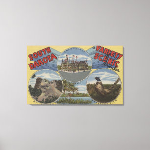 South Dakota - Variety of Scenic Wonder Canvas Print