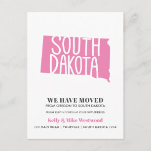 SOUTH DAKOTA  We've moved New address New Home Pos Postcard