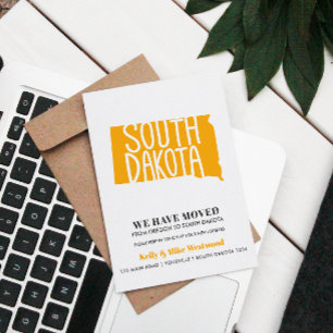 SOUTH DAKOTA  We've moved New address New Home Pos Postcard