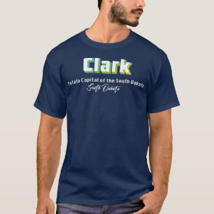 South Dakota Yellow Text T-Shirt