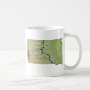South Dakotan Flag + Map Mug