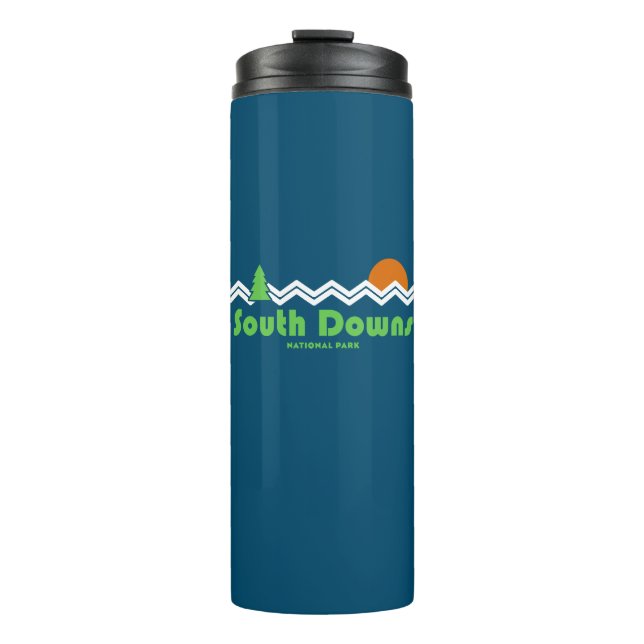 South Downs National Park Retro Thermal Tumbler (Front)