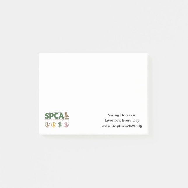 South Florida SPCA Post It Notes (Front)