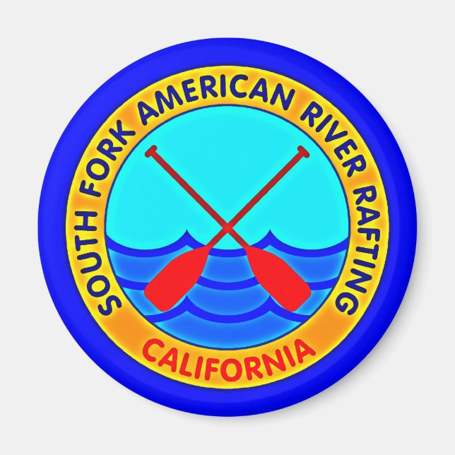 South Fork American River Rafting California Magnet (Front)