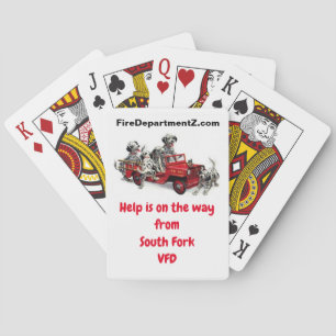 South Fork VFD Dalmation Firefighters Playing Cards