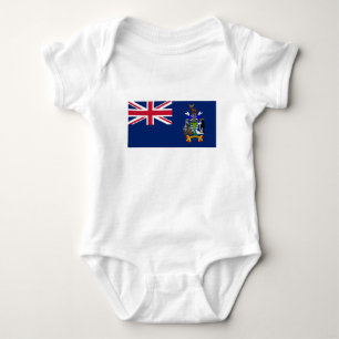 South Georgia and the South Sandwich Islands Flag Baby Bodysuit