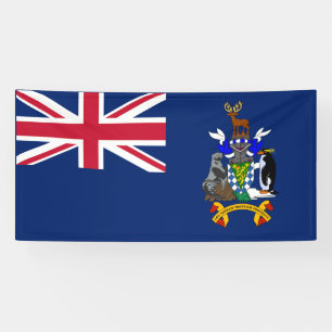 South Georgia and the South Sandwich Islands Flag Banner
