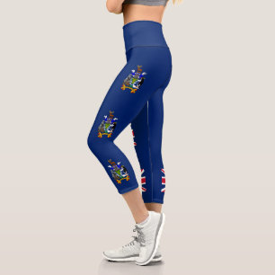 South Georgia and the South Sandwich Islands Flag Capri Leggings