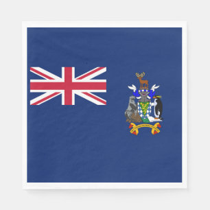 South Georgia and the South Sandwich Islands Flag Napkin