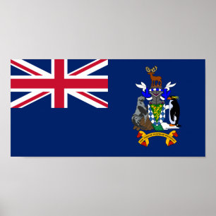 South Georgia and the South Sandwich Islands Flag Poster
