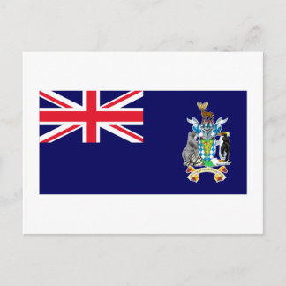 South Georgia & the South Sandwich Islands Flag Postcard
