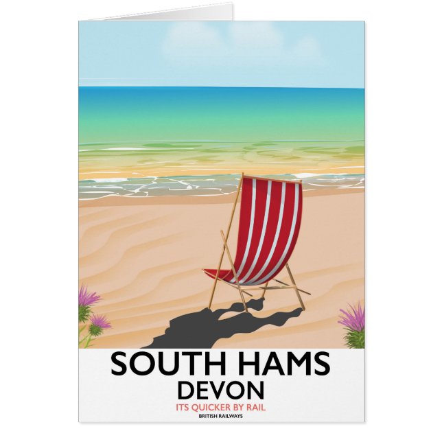 South Hams Devon beach poster (Front)